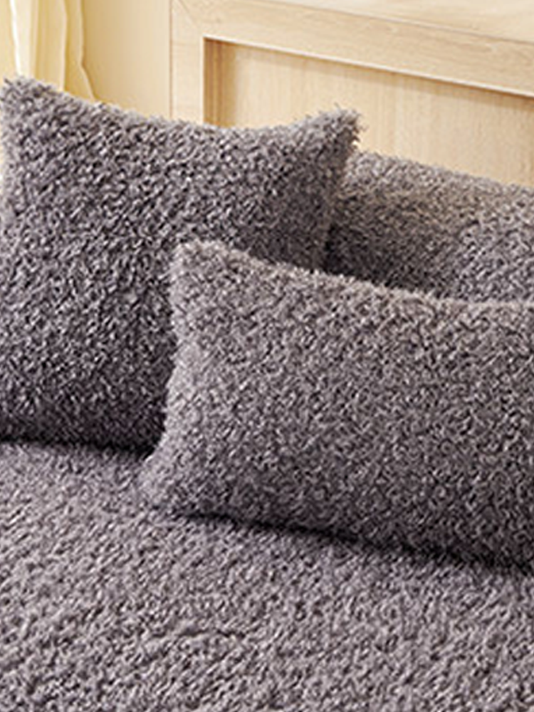 Soft Plush Thickened Throw Pillow Cover Non Shedding Fall Winter