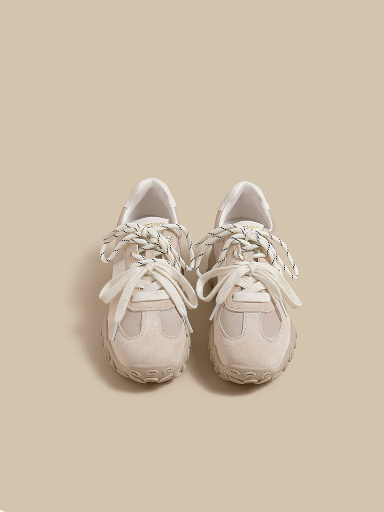 Leather Platform Trainer Sneakers