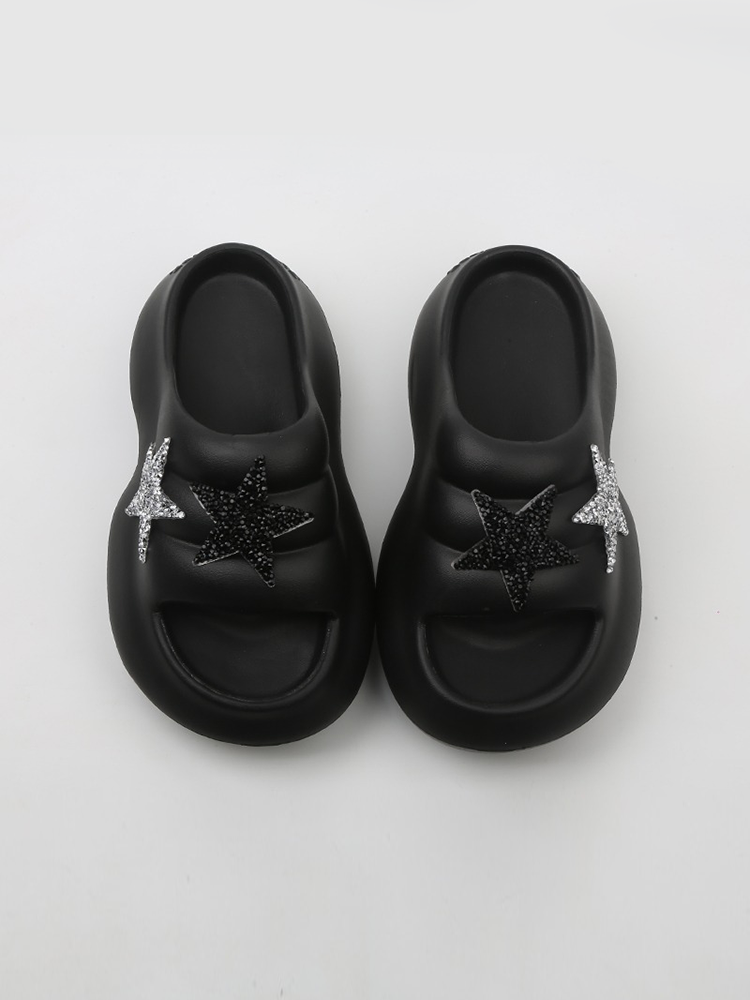 Star Platform Slide Sandals – Soft & Cushiony Beach Shoes