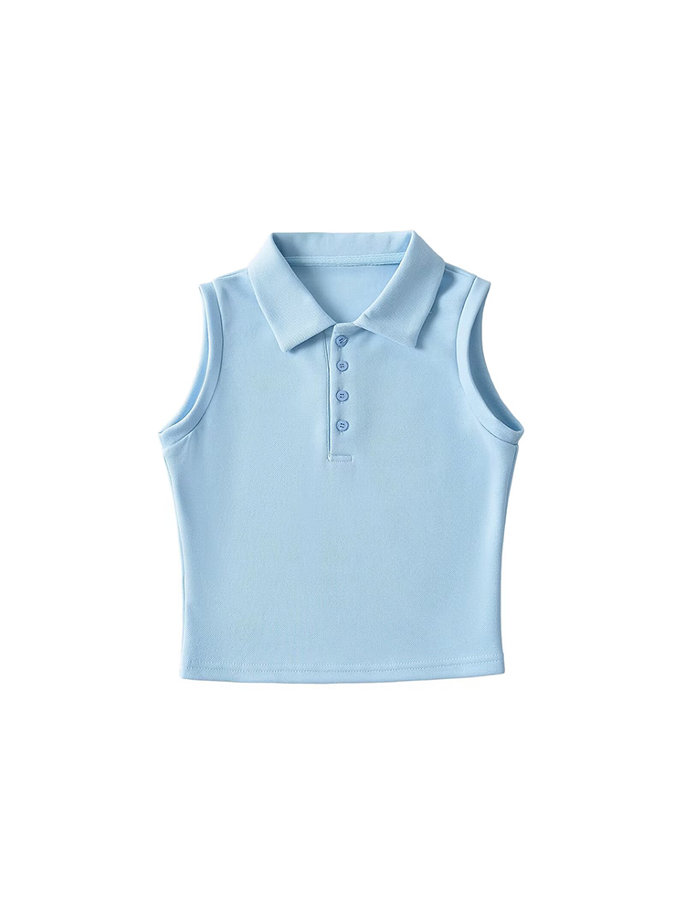 Tennis Pleated Skirt & Sleeveless Polo Top Set