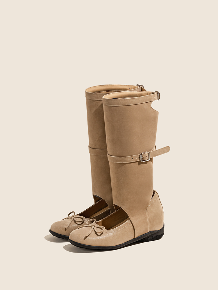 Hollow Lift Tall Sandal Boots