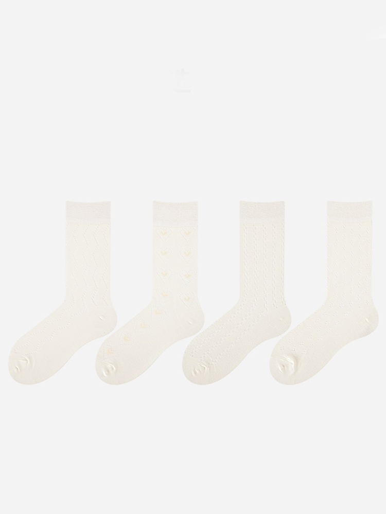 Mesh Bubble Crew Socks