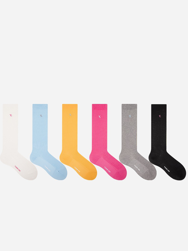 Classic Cotton Knee High Socks Summer Style