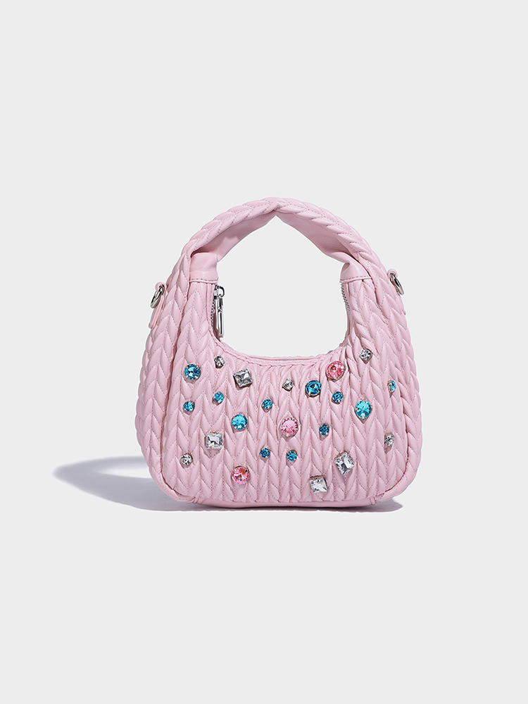 Leather Cloud Hobo Crossbody Bag