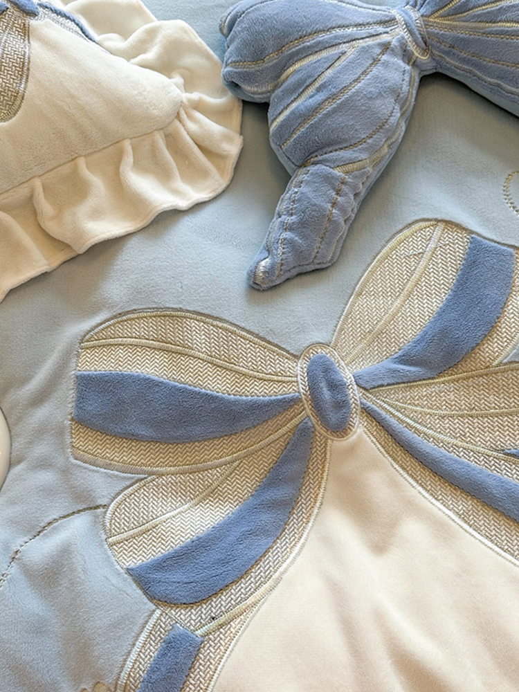 Romantic Princess Ultra Soft Plush Fleece Bedding Set Flat Sheet