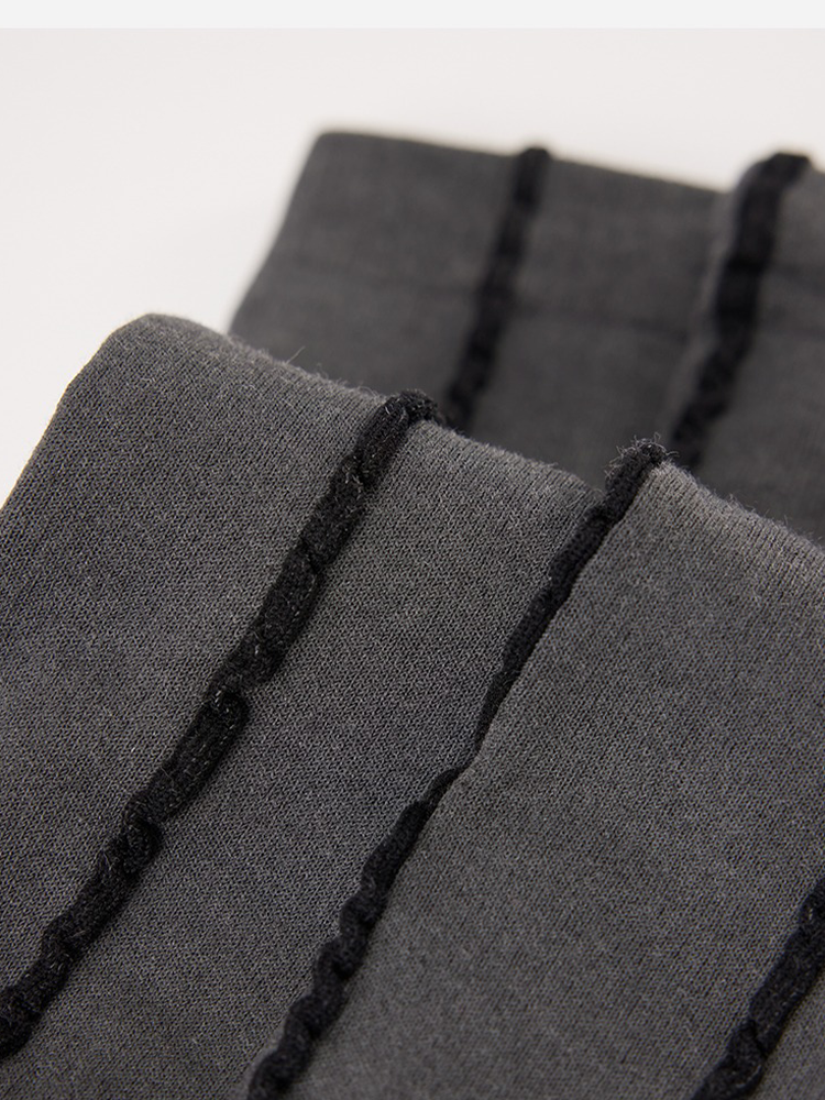 Tabi Striped Split Toe Stack Crew Socks