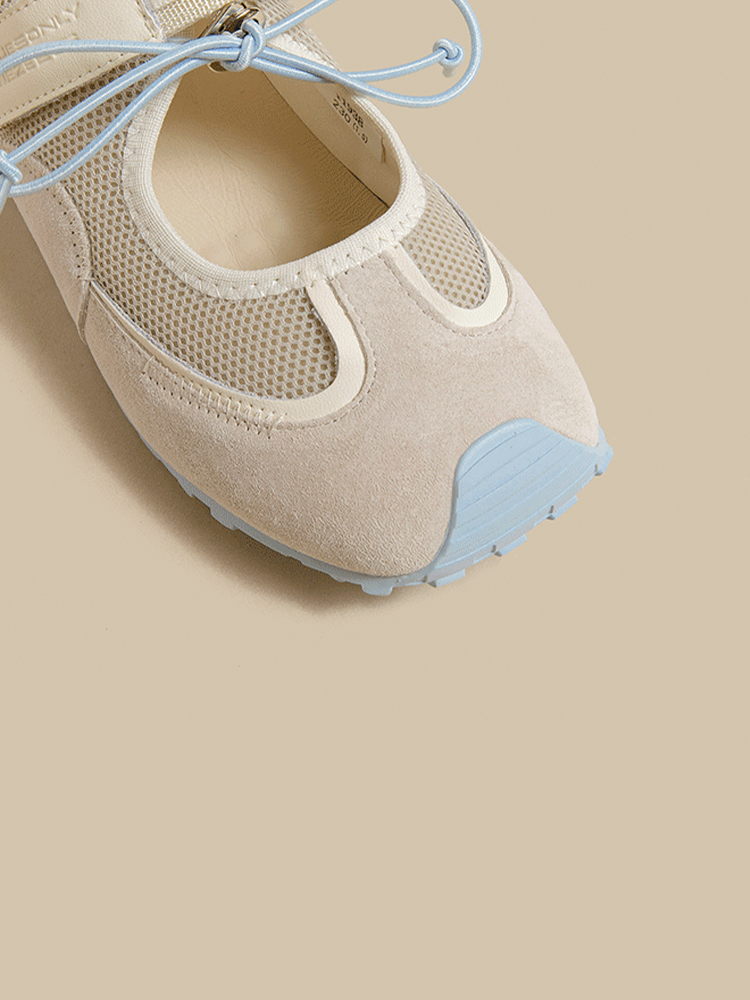 Leather Velcro Mary Jane Sneakers