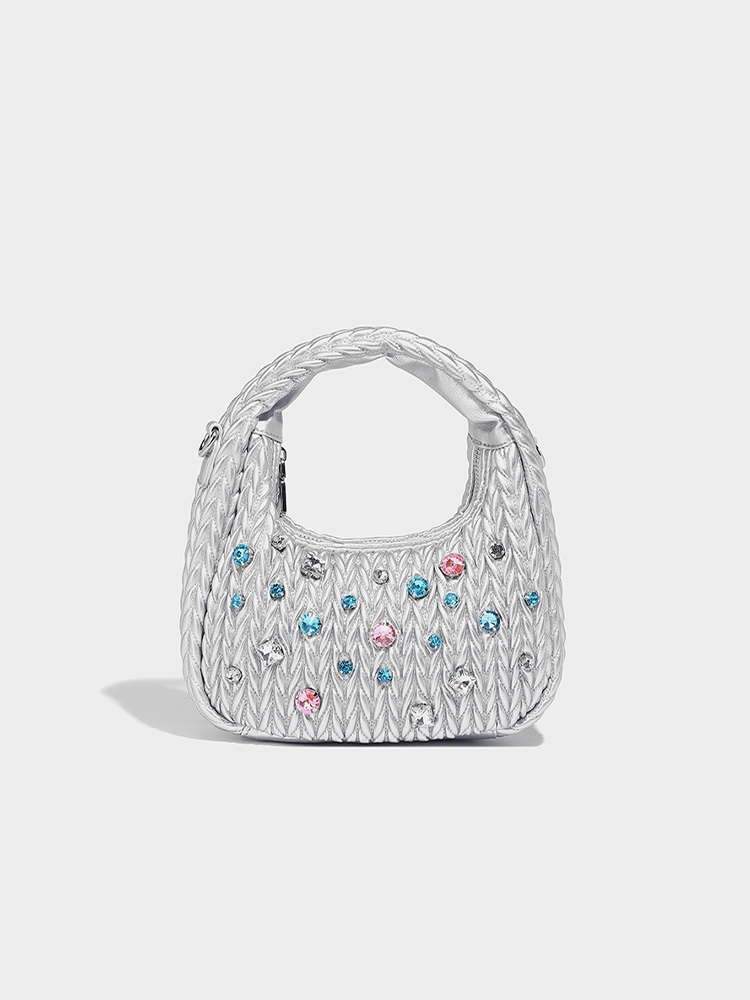 Leather Cloud Hobo Crossbody Bag