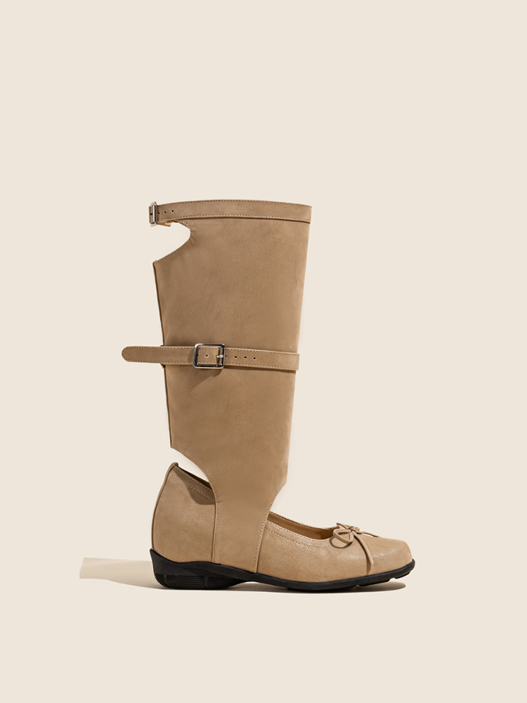 Hollow Lift Tall Sandal Boots