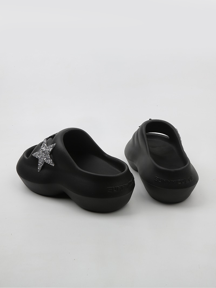 Star Platform Slide Sandals – Soft & Cushiony Beach Shoes