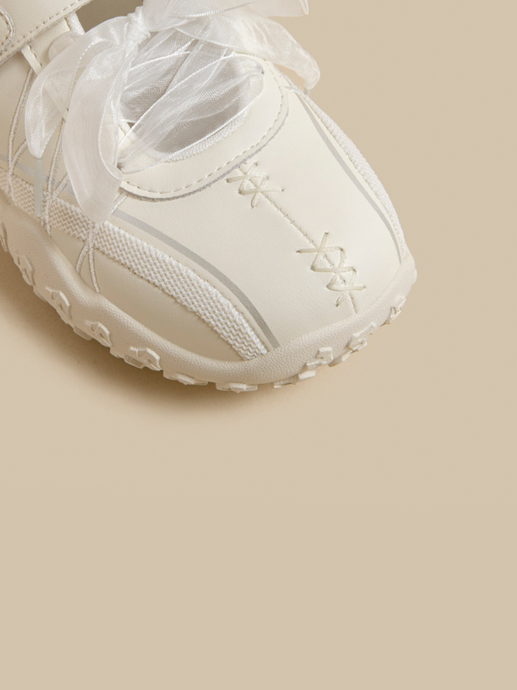 Leather Platform Sporty Mary Janes