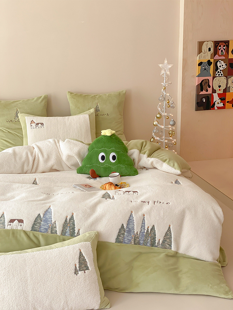 Romantic Princess Ultra Soft Plush Fleece Bedding Set Flat Sheet