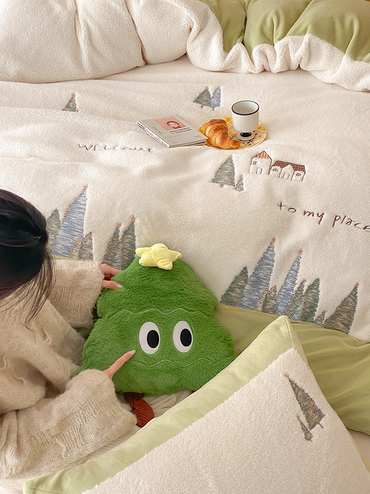 Romantic Princess Ultra Soft Plush Fleece Bedding Set Flat Sheet