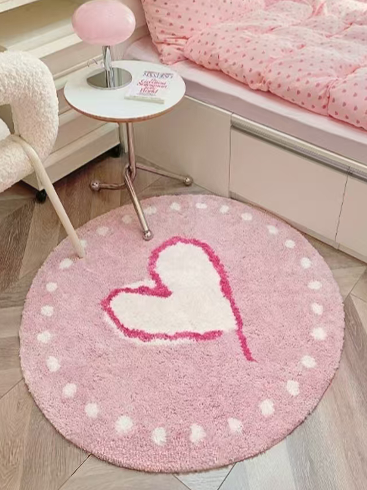Machine Washable Round Rug for Bedroom Kids Room