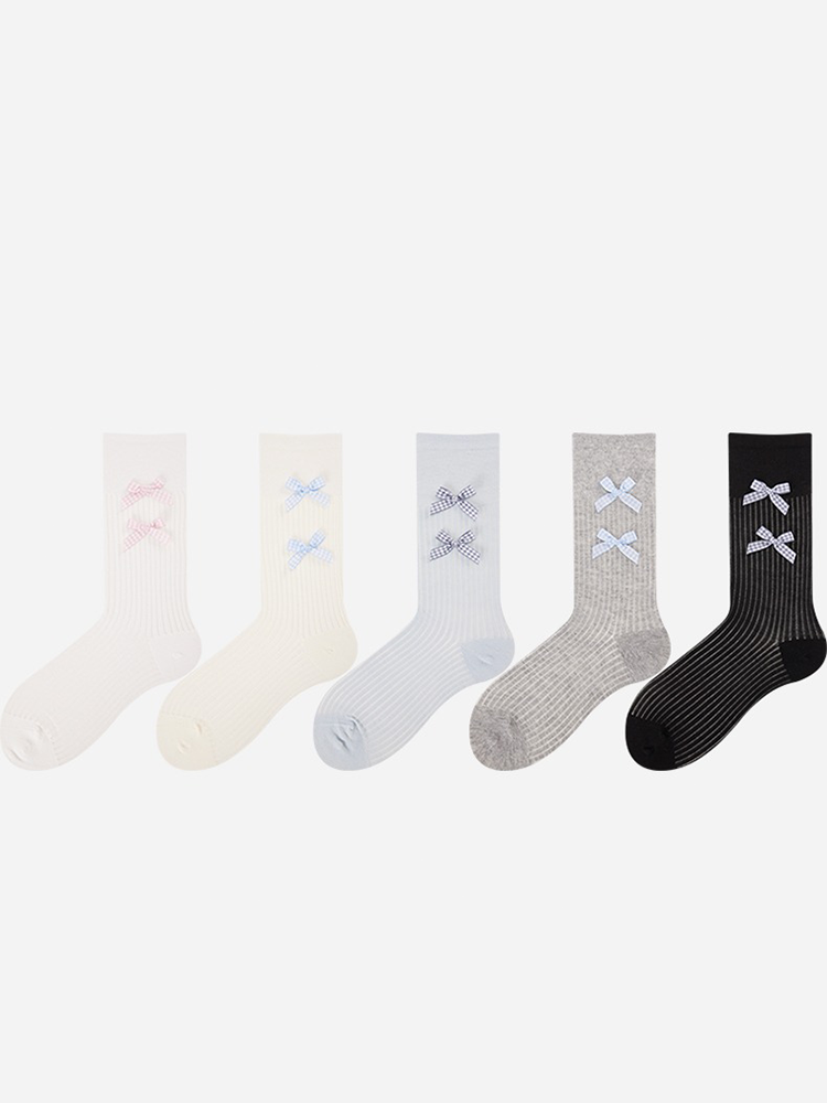 Bow Ballet Crew Socks