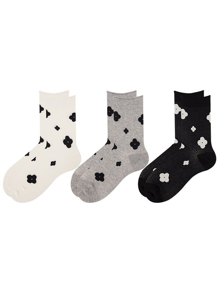 Floral Mesh Ruffle Socks Balletcore Summer Style