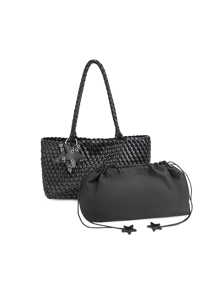 Woven Tote Shoulder Bag