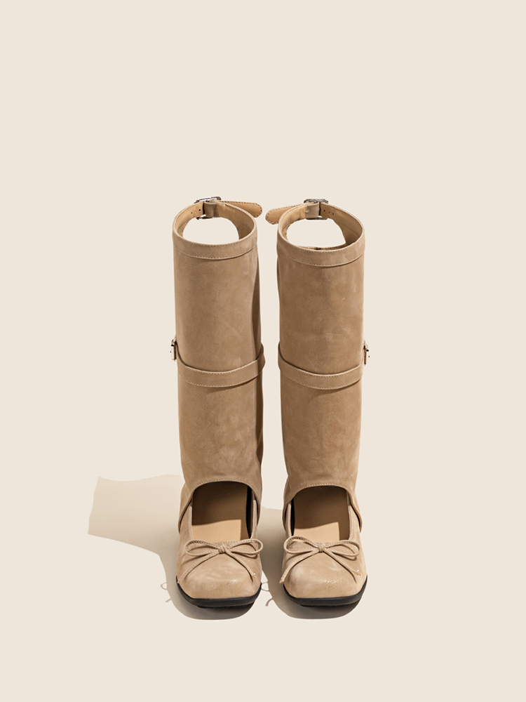 Hollow Lift Tall Sandal Boots
