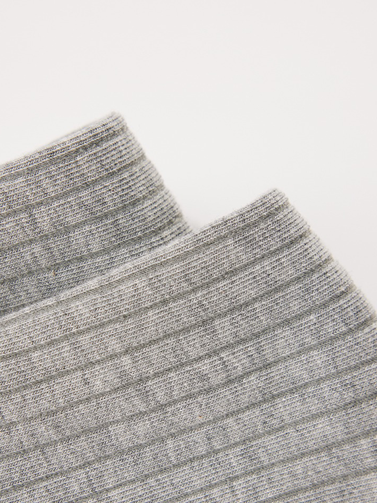 Contrast Label Cotton Crew Socks