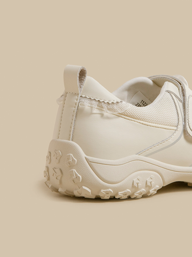 Leather Platform Sporty Mary Janes