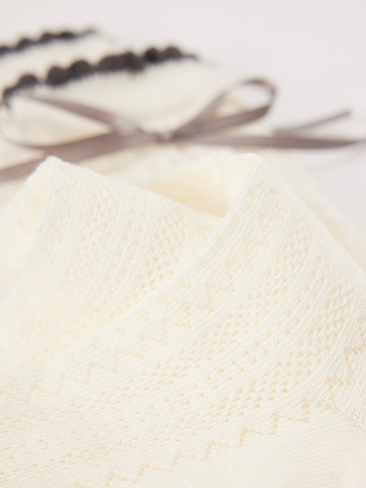 Mesh Balletcore Mid-Calf Socks with Contrast Bow