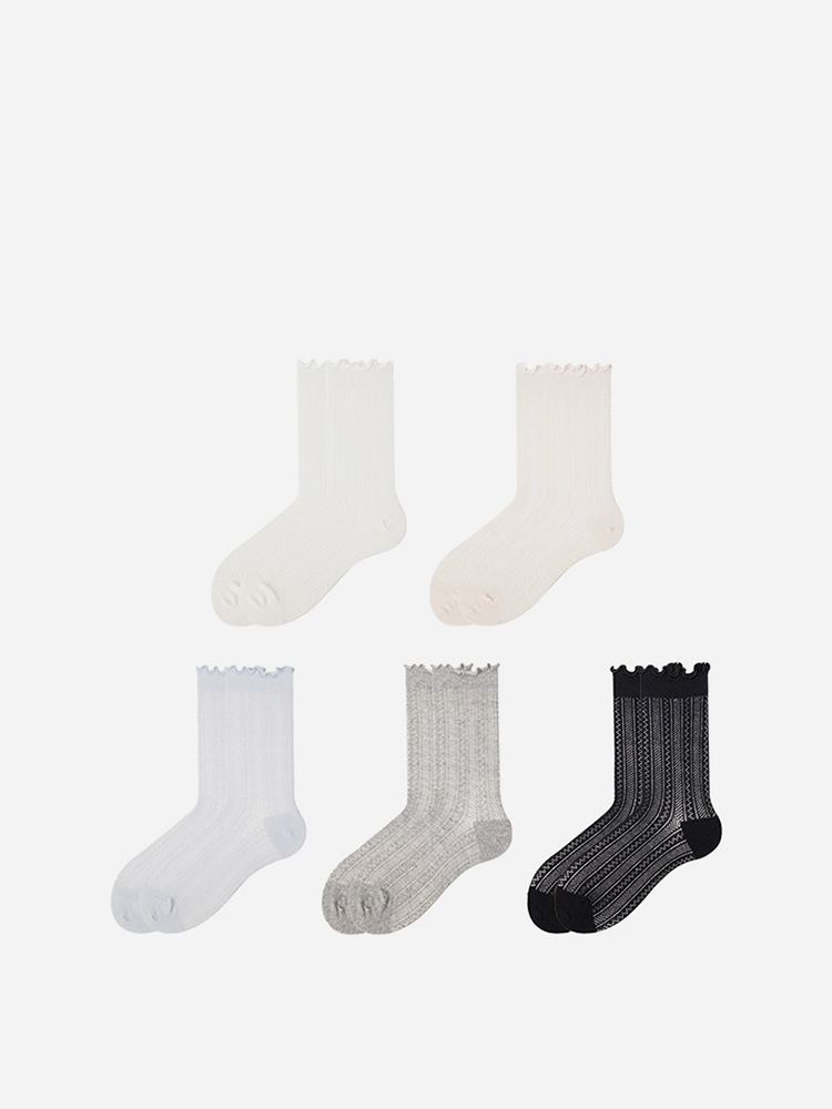 Ballet Mesh Breathable Crew Socks Summer Style