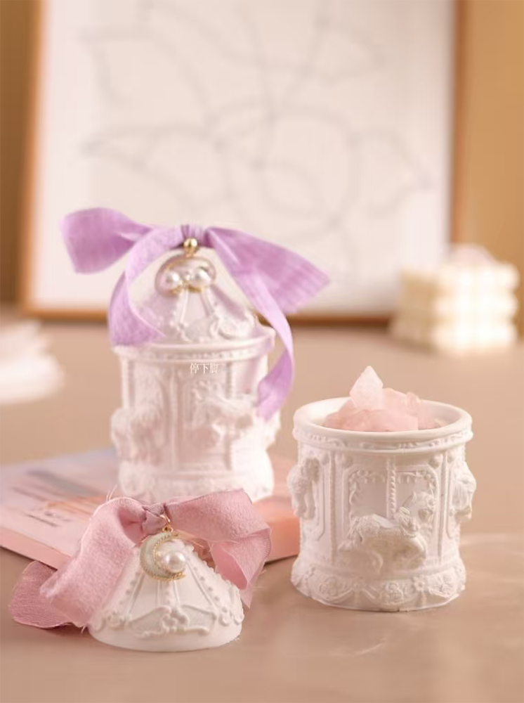 Cute Carousel Essential Oil Diffuser Stone Long Lasting Indoor Decor
