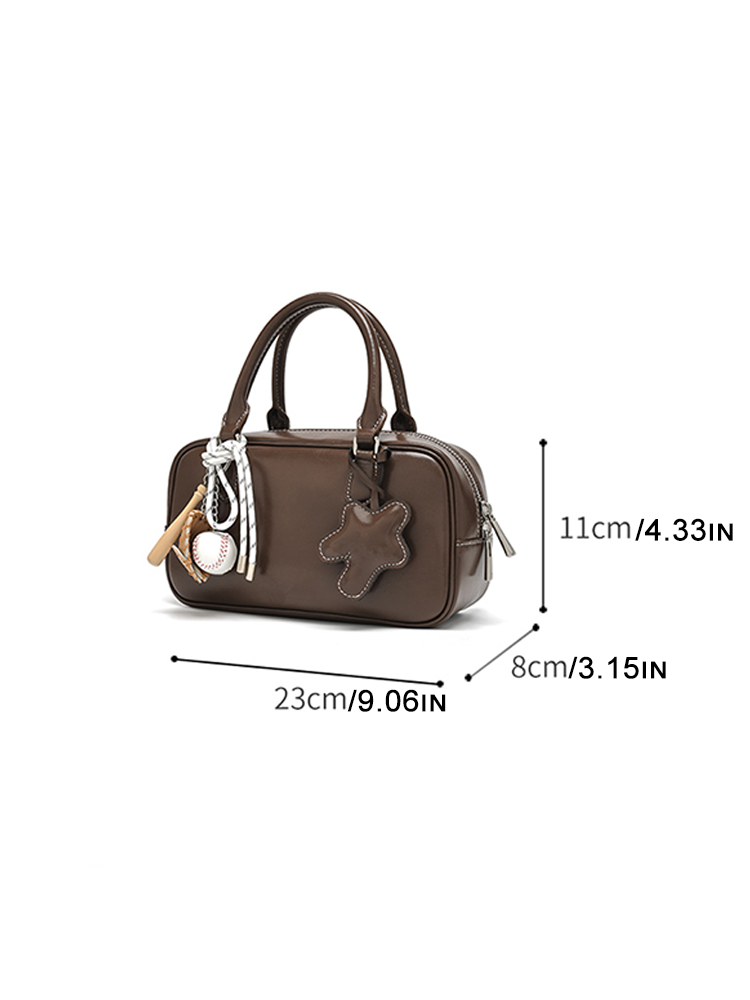 Small Leather Boston Bag