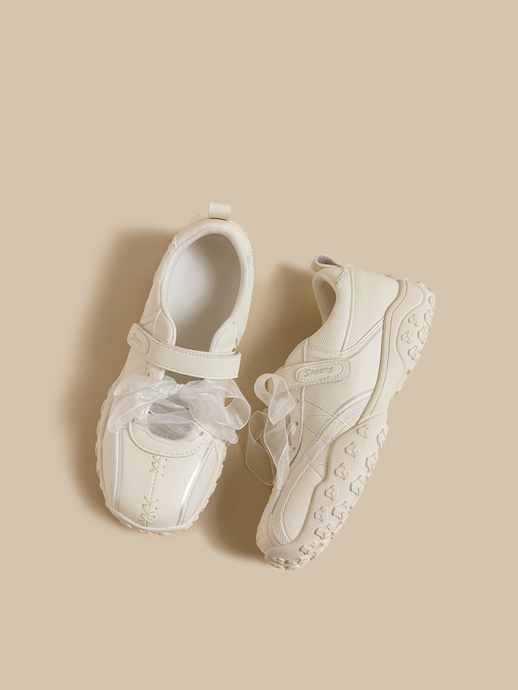 Leather Platform Sporty Mary Janes