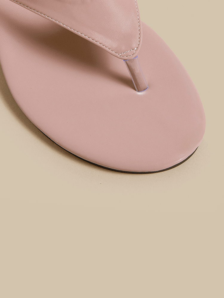 French Wedge Toe-Post Sandals