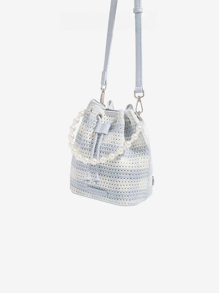 Hollow Woven Bucket Backpack