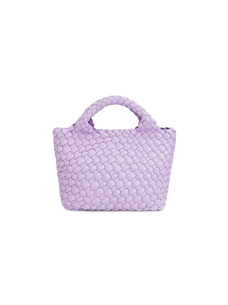 Leather Woven Bucket Bag