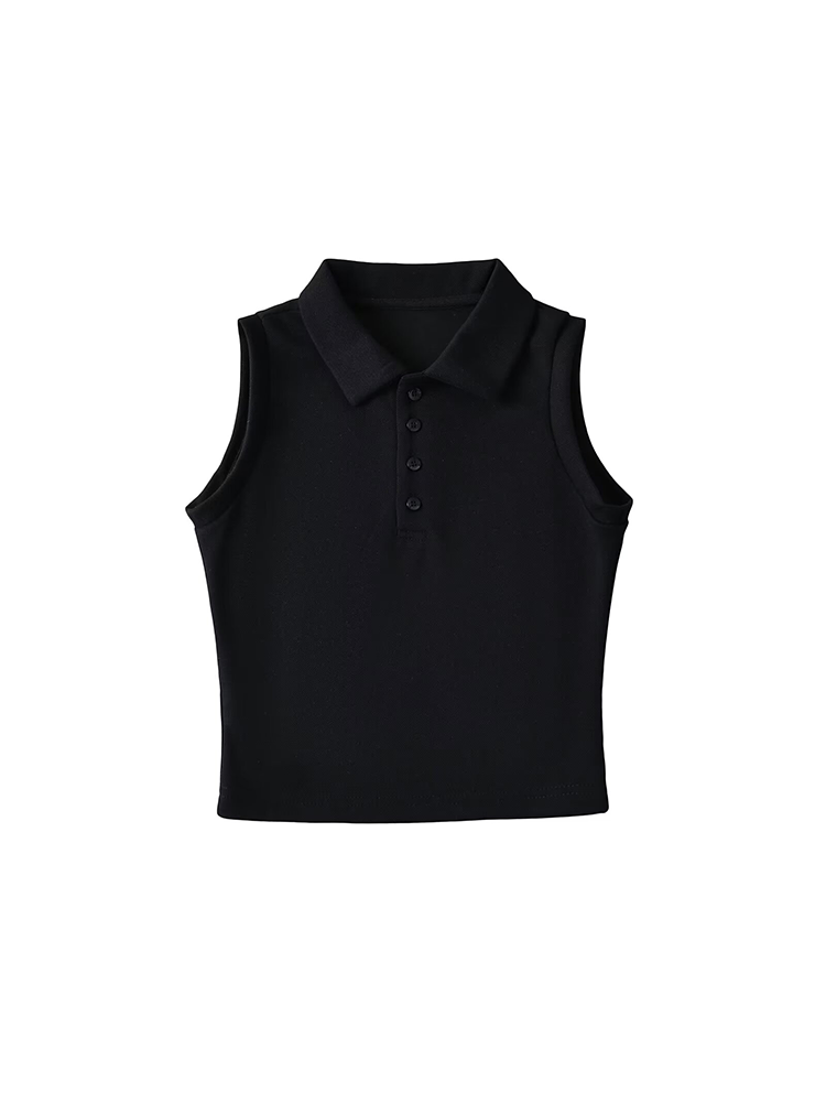 Tennis Pleated Skirt & Sleeveless Polo Top Set