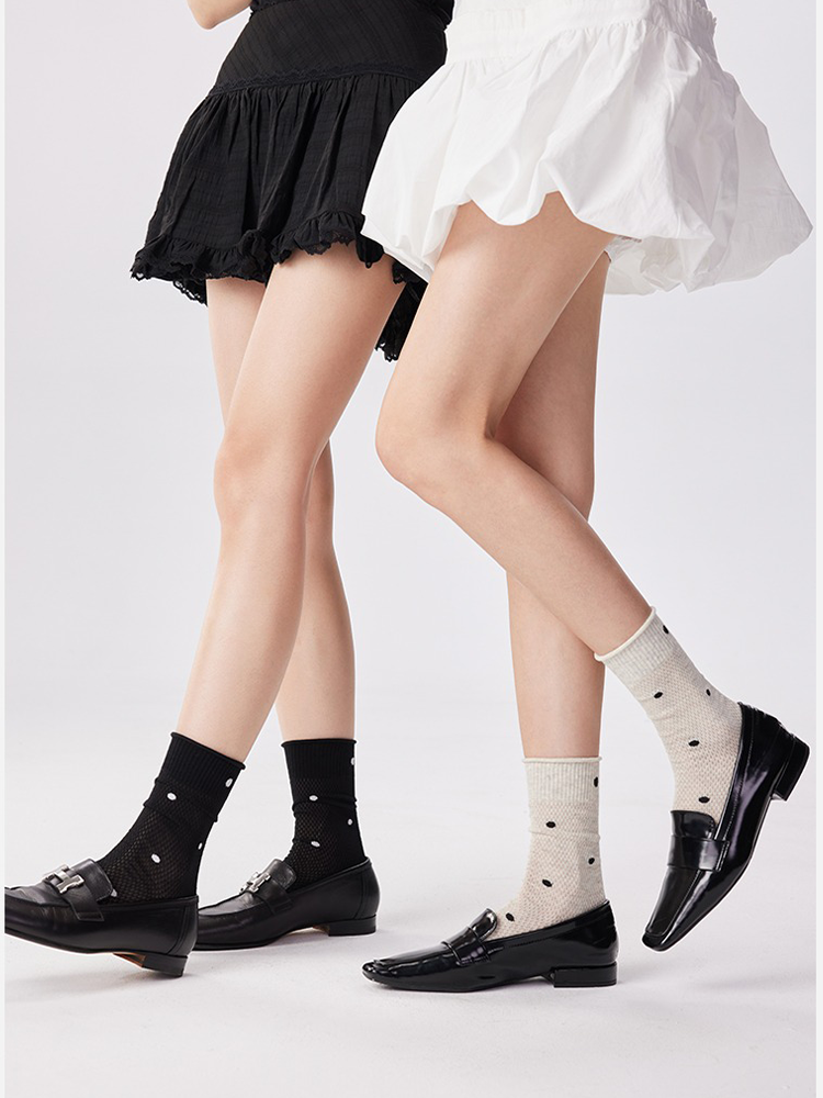 Ballet Dot Ruffle Socks