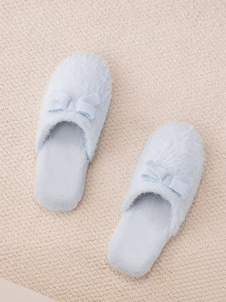 Winter Quiet Soft Sole Non Slip Closed-Toe House Slippers
