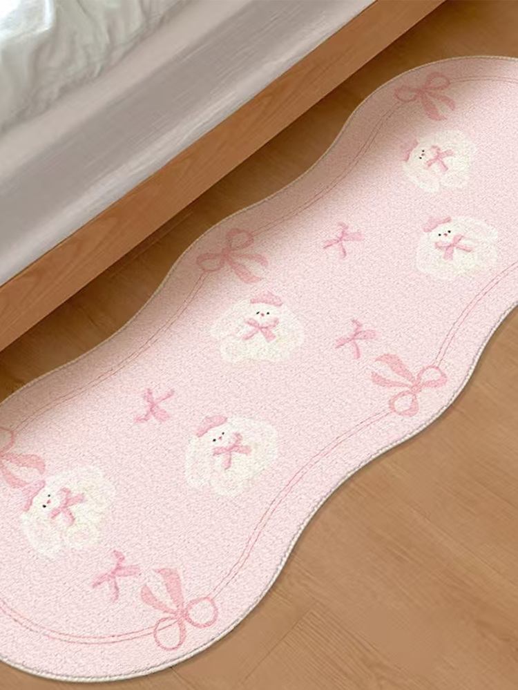 Cute Cartoon Bunny Long Soft Runner Rug