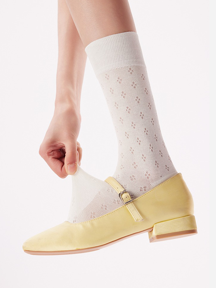 Mesh Bubble Crew Socks