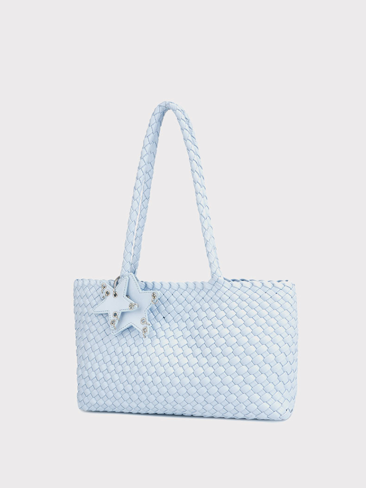 Woven Tote Shoulder Bag