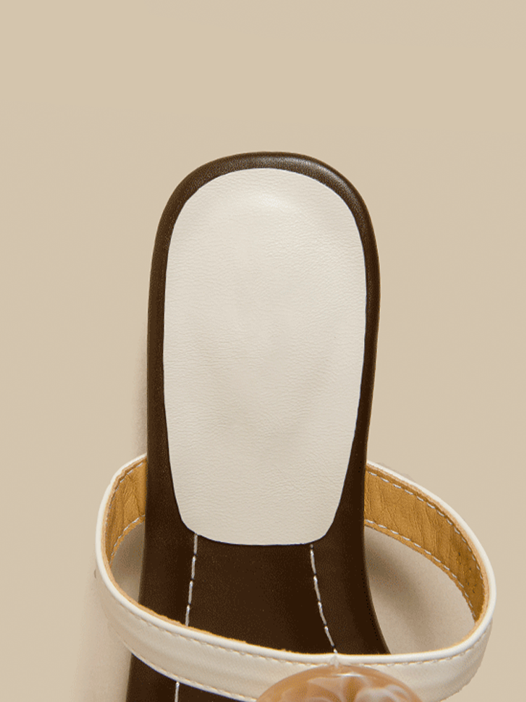 Lambskin Strappy Flat Sandals