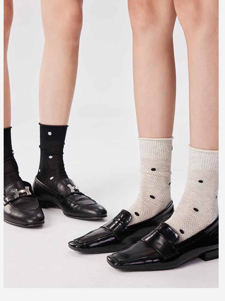 Ballet Dot Ruffle Socks