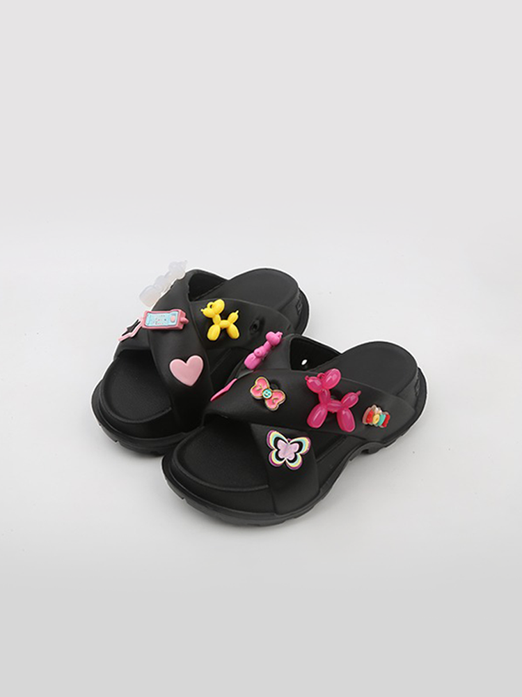 Candy Color Chunky Hole Slides – Soft & Sweet-Girl Style