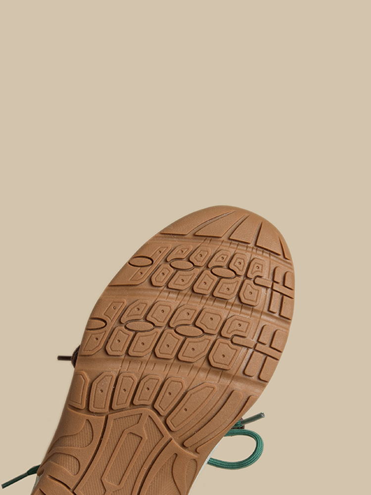 Leather Retro Chunky Trainers