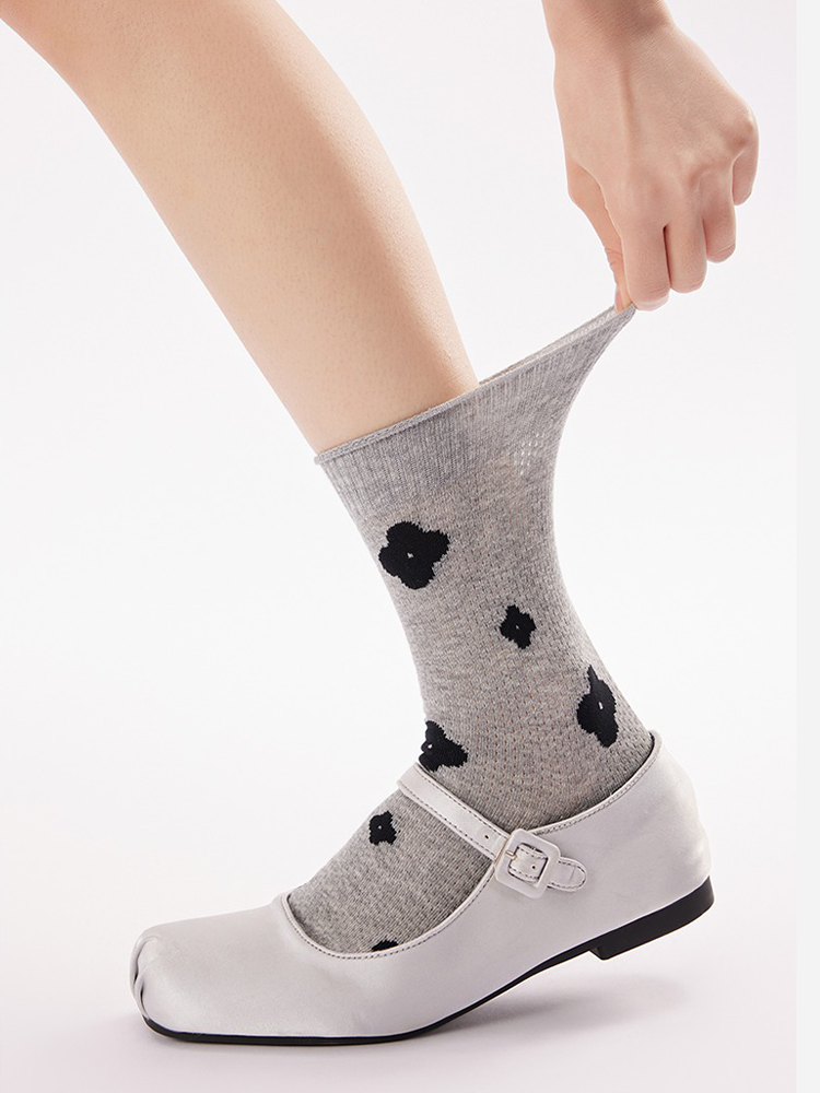 Floral Mesh Ruffle Socks Balletcore Summer Style