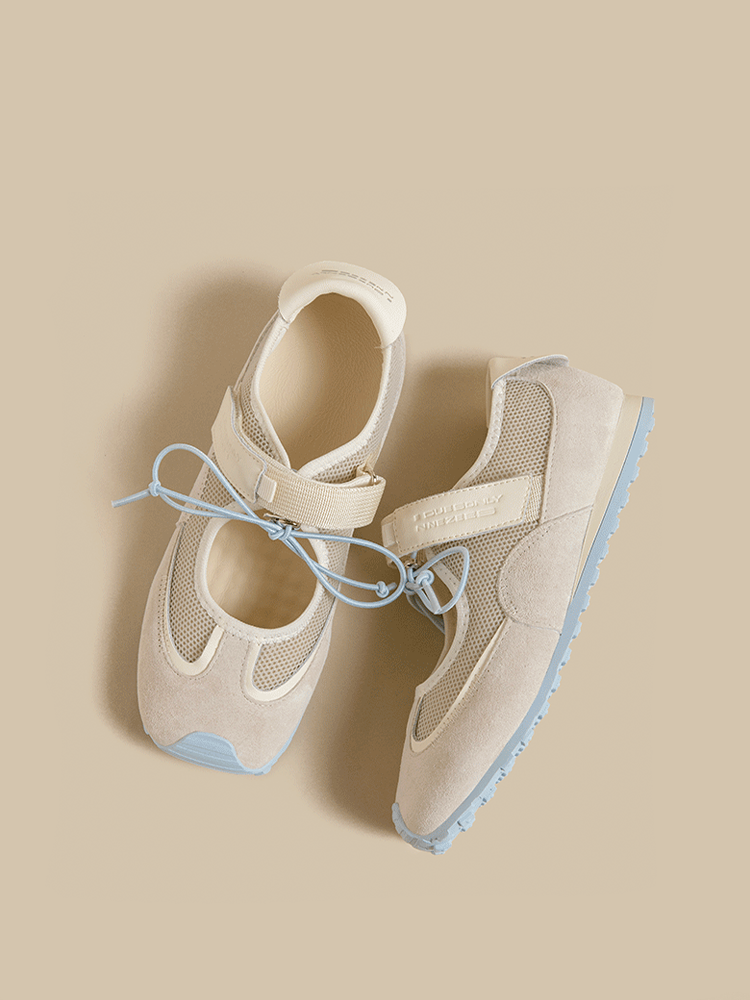 Leather Velcro Mary Jane Sneakers