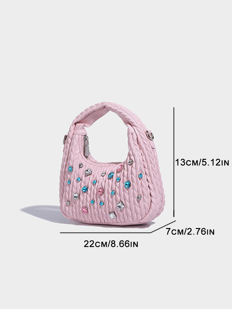 Leather Cloud Hobo Crossbody Bag