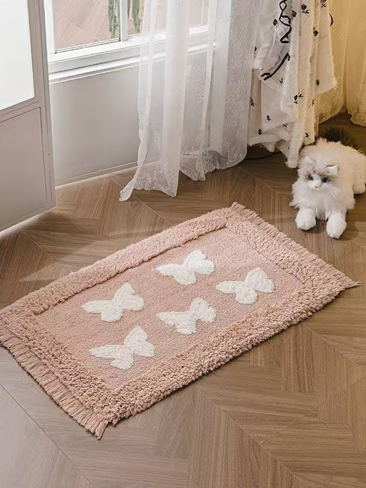 Thick Water Absorbent Anti Slip Shag Rug for Bedroom Bathroom
