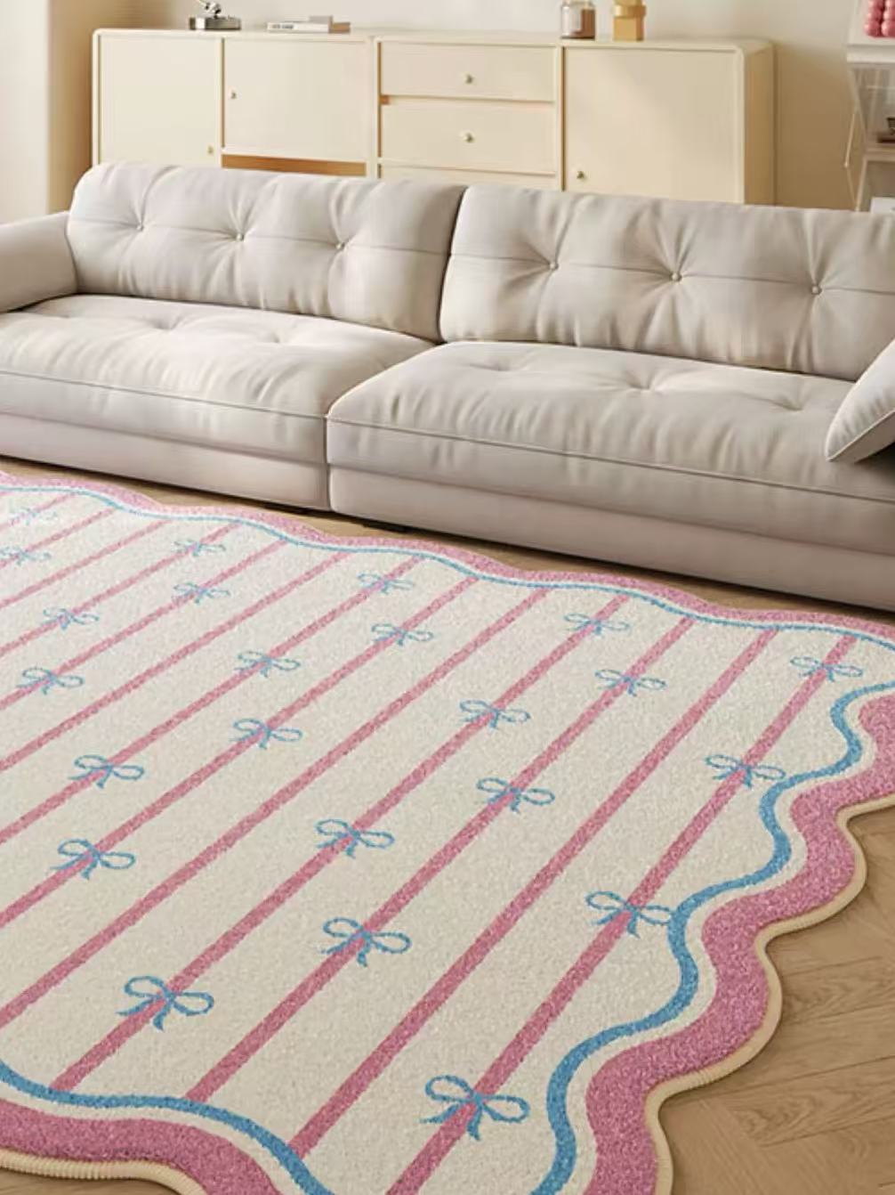 Cartoon Bow Large Soft Decorative Runner Rugs