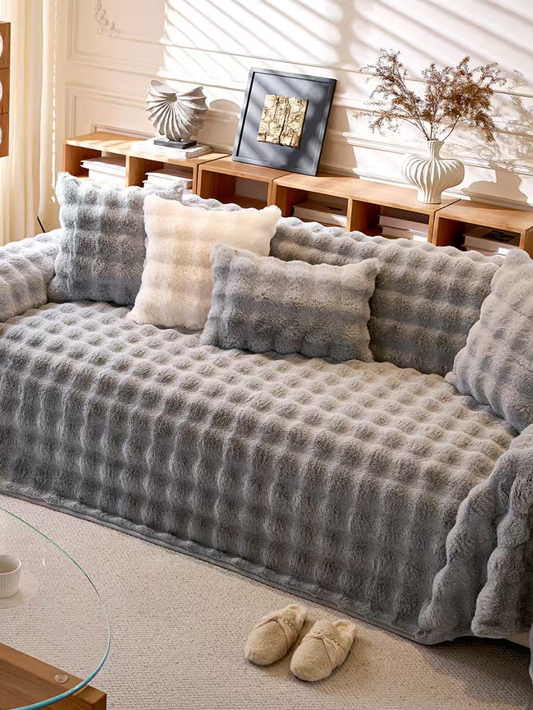 Fall Winter Thickened Anti Cat Scratch Non Shedding Sofa Cover