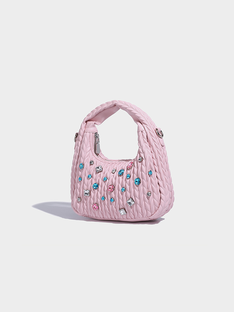 Leather Cloud Hobo Crossbody Bag