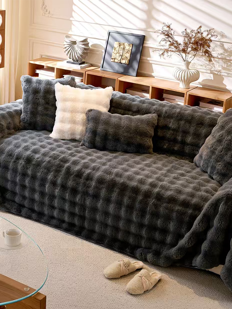 Fall Winter Thickened Anti Cat Scratch Non Shedding Sofa Cover